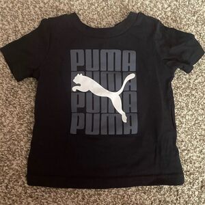 PUMA Kids' Graphic Tee Black 12M Short Sleeve Casual T-Shirt
